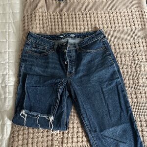 Old Navy Dark Blue Straight Leg Women's Jeans